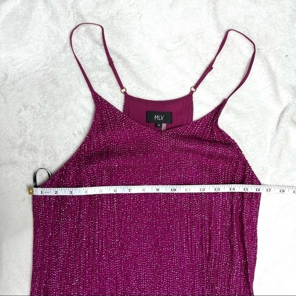 MLV by MAYREN LEE VIRAY Pink Magenta Embellished Sparkle Dress Eras Tour Outfit - Picture 9 of 16